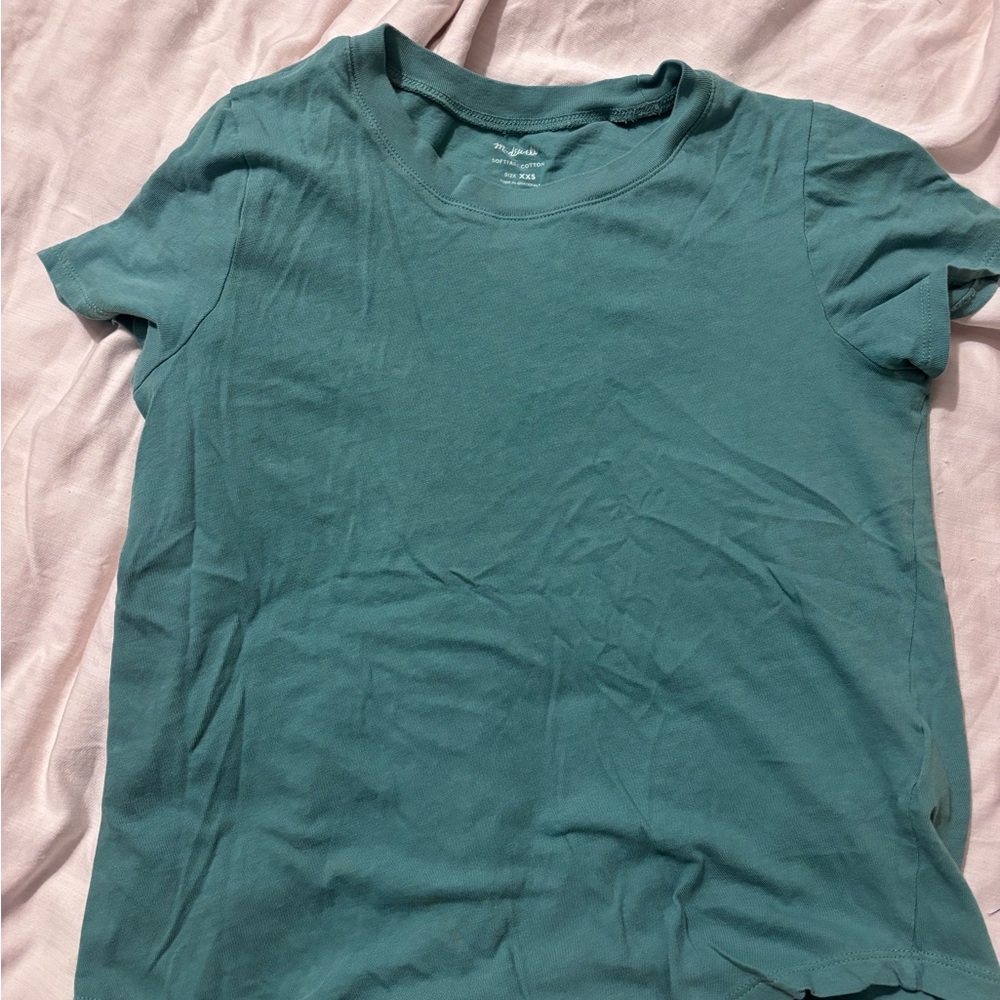 Madewell Teal Short Sleeve Tee